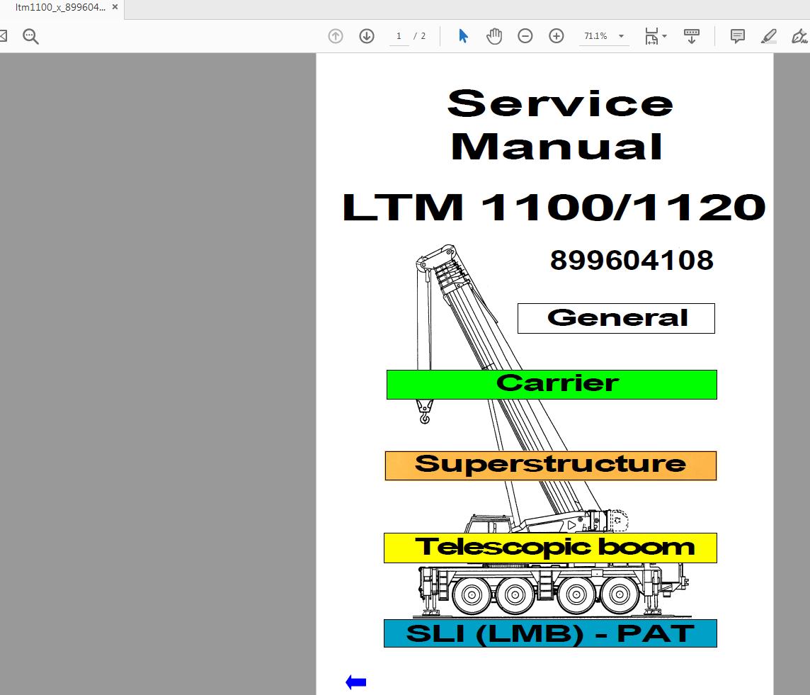 Liebherr LTM 1100 LT1120N Service Manual English (1)