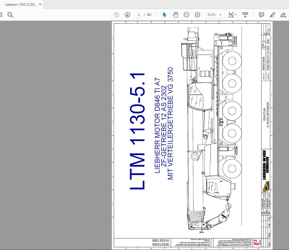 Liebherr LTM 1130 5.1 Wiring Diagram 066219 RU (1)