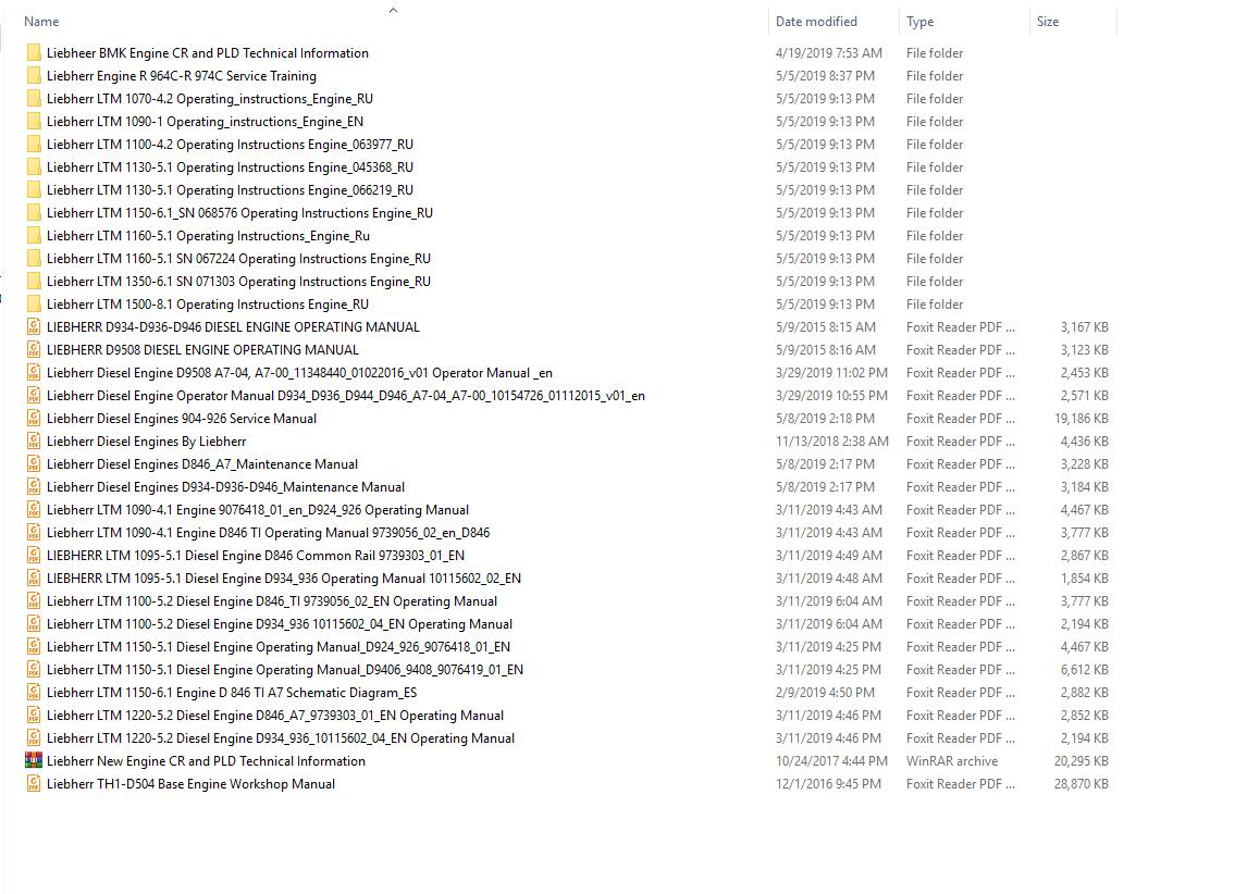 Liebherr Machine & Crane Full Model Shop Manual DVD (1)