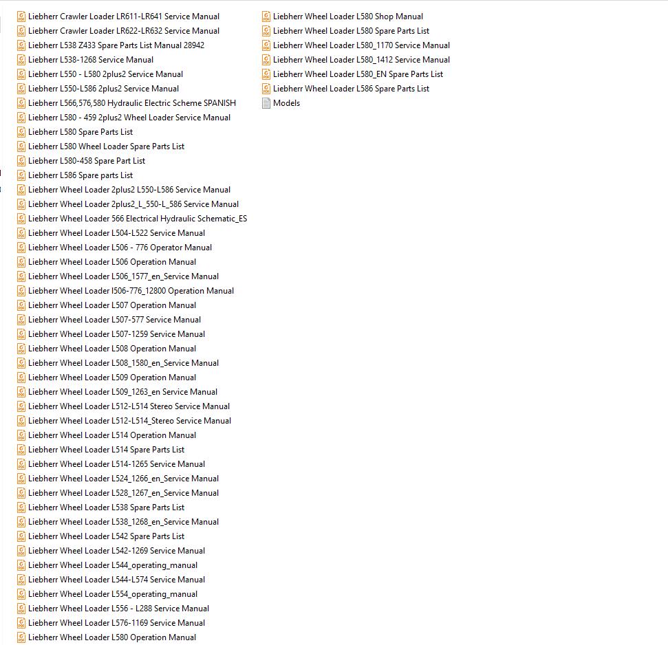 Liebherr Machine & Crane Full Model Shop Manual DVD (4)