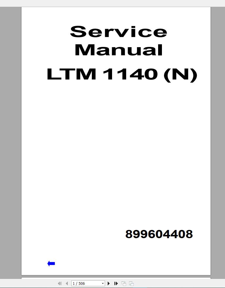 Liebherr Mobile Crane LTM 1125 1140N Service Manual Schematic Diagram (5)