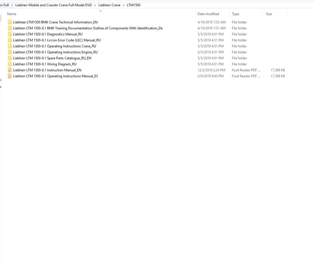 Liebherr Mobile and Crawler Crane Full Model DVD (8)