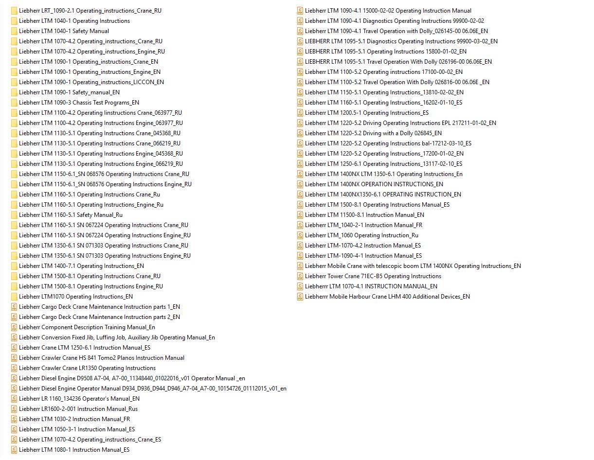 Liebherr Mobile and Crawler Crane Operating Instruction CD2 (1)