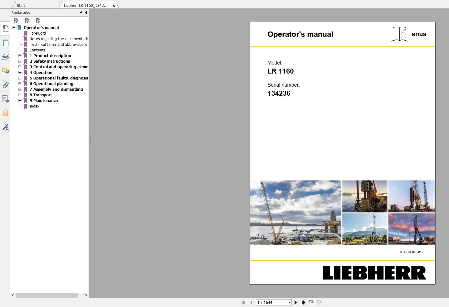 Liebherr Mobile and Crawler Crane Operating Instruction CD2 (2)