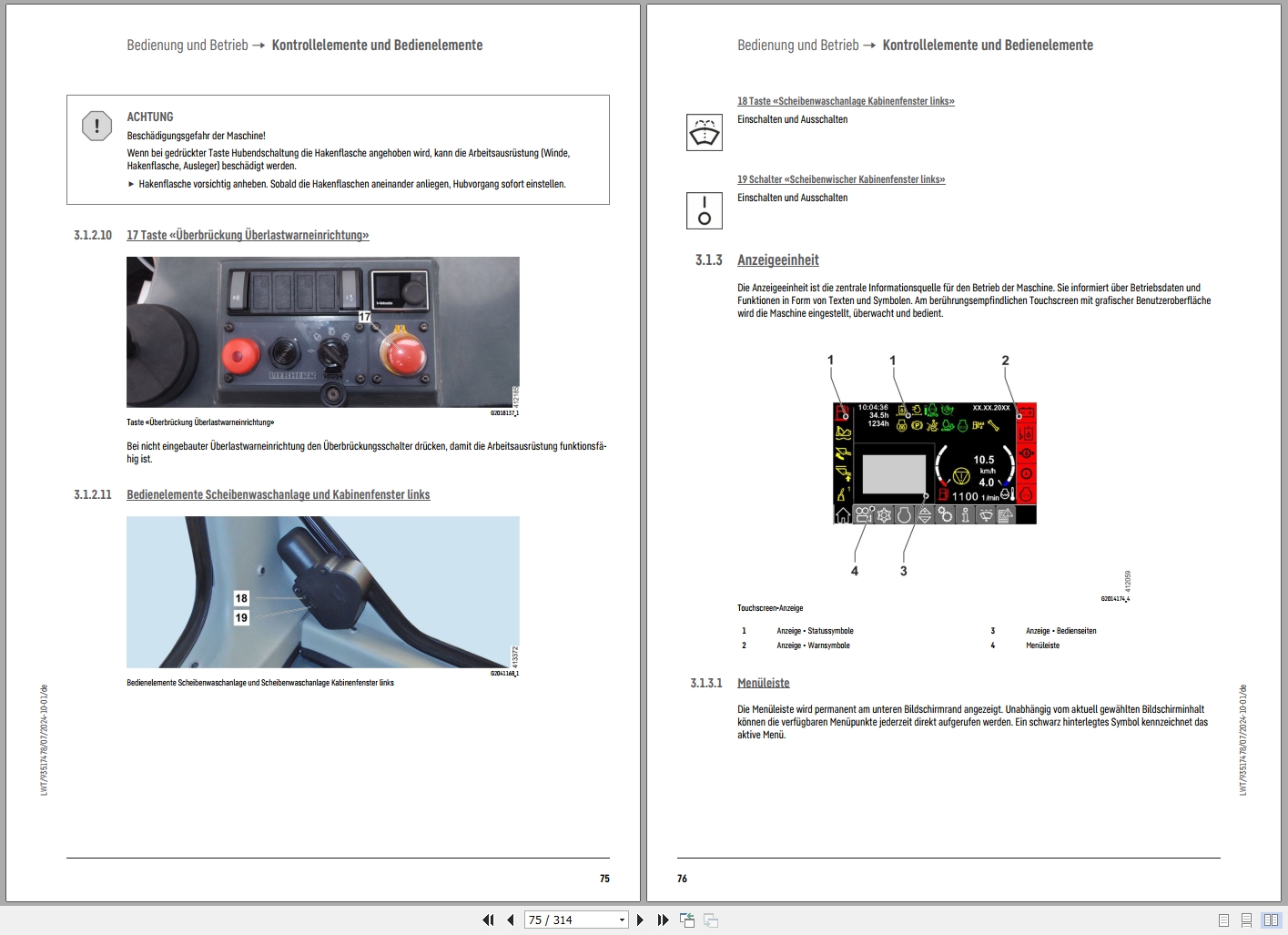 Liebherr Pipelayer RL 46 1631 3A Operating Instructions 93517478 2024 DE (2)