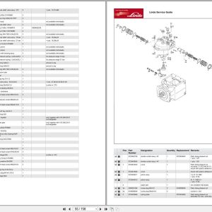 Linde Forklift H320 H320 01 H50 H60 H70 H80 Parts Catalog (2)