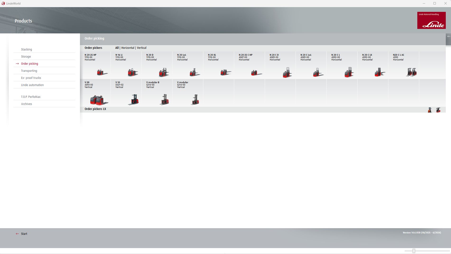 LindeWorld 14.6 10.2025 06.2026 General Information Product Program 4