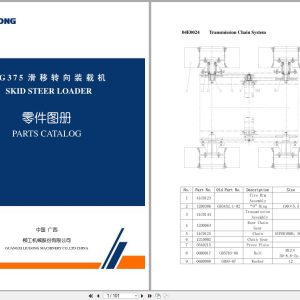 Liugong Skid Steer Loader CLG375 Parts Catalog & Wiring Diagram (1)