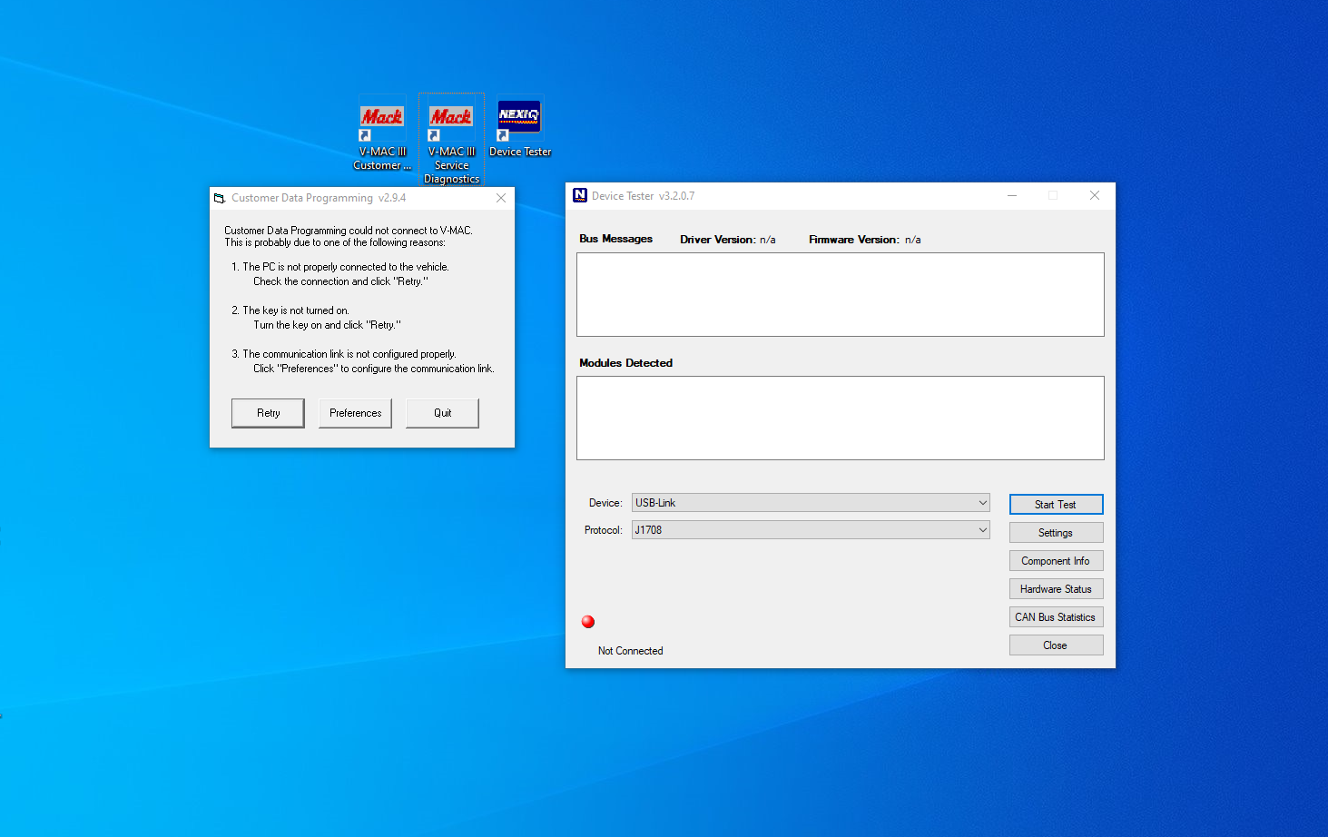 MACK V MAC III Customer Data Programming Service Diagnostics 2.09.0004 1