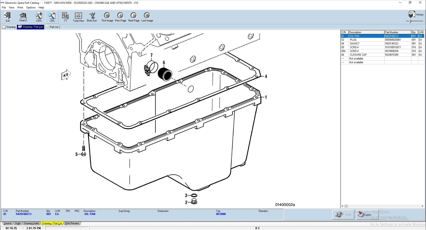MTU EPC ETK 2.0 Electronic Parts Catalog 3
