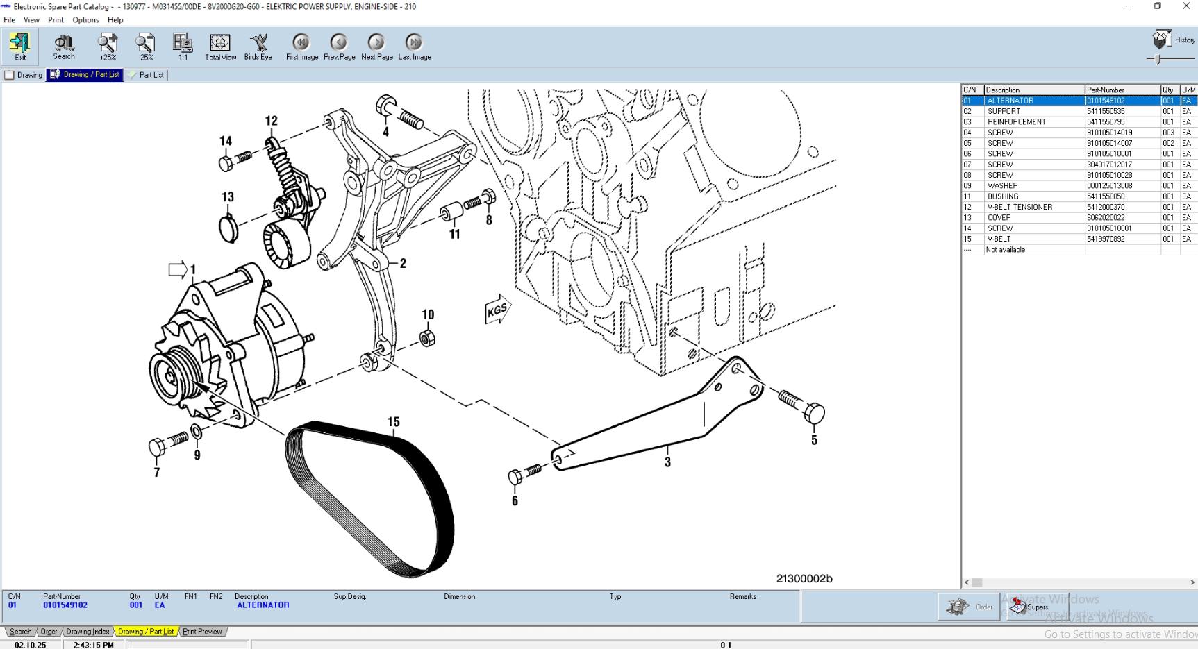 MTU EPC ETK 2.0 Electronic Parts Catalog 5