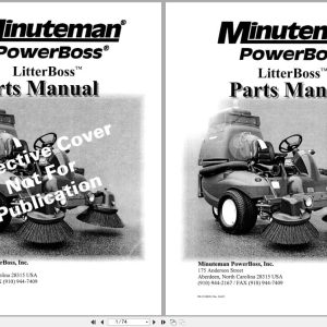 Mineteman Sweeper Litterboss Parts Manual Wiring Diagram 3308838 2004 (3)