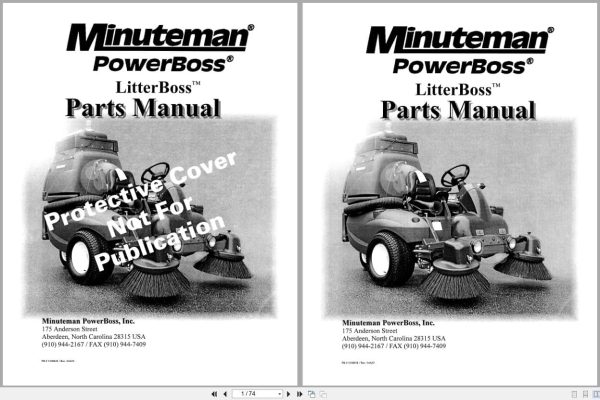 Mineteman Sweeper Litterboss Parts Manual Wiring Diagram 3308838 2004 (3)