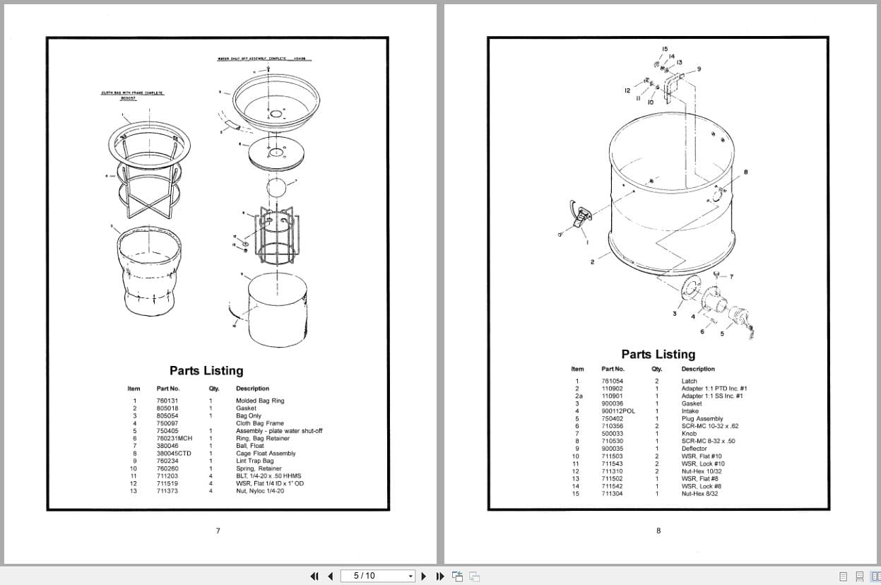 Minuteman Asbestos Vacuum C80315 Operation Service Parts (2)