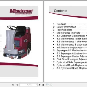 Minuteman Automatic Scrubbers E Ride 26 Service Manual 2013 (1)