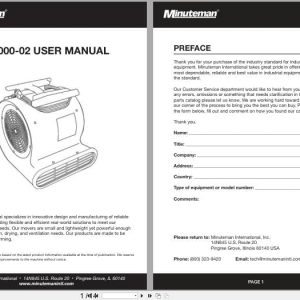 Minuteman Blower C43000 02 AD100 230V User Manual 022818 (1)