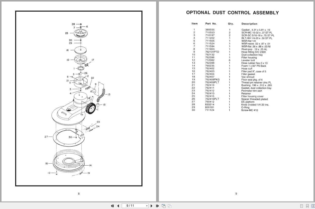Minuteman Burnisher M2300 Series Operation Service Parts Care (3)