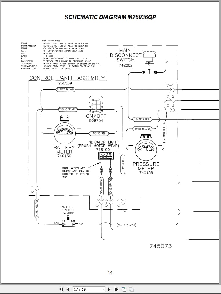 Minuteman Burnisher M26036QP M26036CE Operation Service Parts Manual (4)