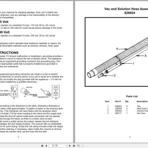 Minuteman Carpet Extractor MC828333 To MC831470 Operation Service Parts 985721 2002 Minuteman Carpet Extractor Mc828333 To Mc831470 Operation Service Parts 985721 2002 (2)