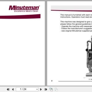 Minuteman Carpet Extractor V14 Pro V14115P User Manual (1)