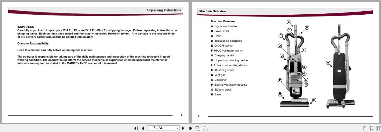 Minuteman Carpet Extractor V14 V17 Pro Plus V14115PP V17115PP User Manual (2)