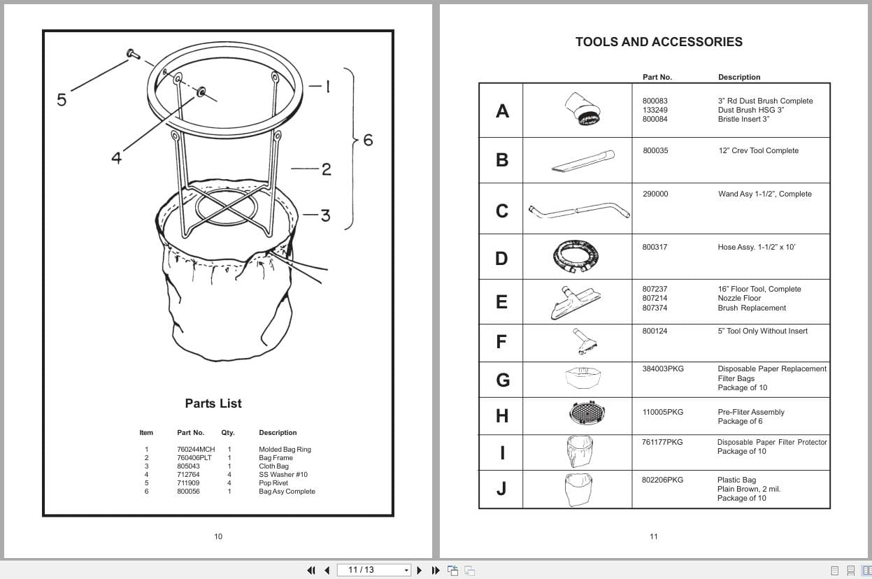 Minuteman Critical Filter Vacuum C82908 00 Operation Service Parts 987814 2 2002 (3)