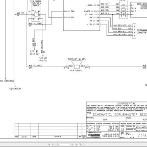 Minuteman Disc Sweeper Scrubmaster Electrical Schematic 719550 (1)