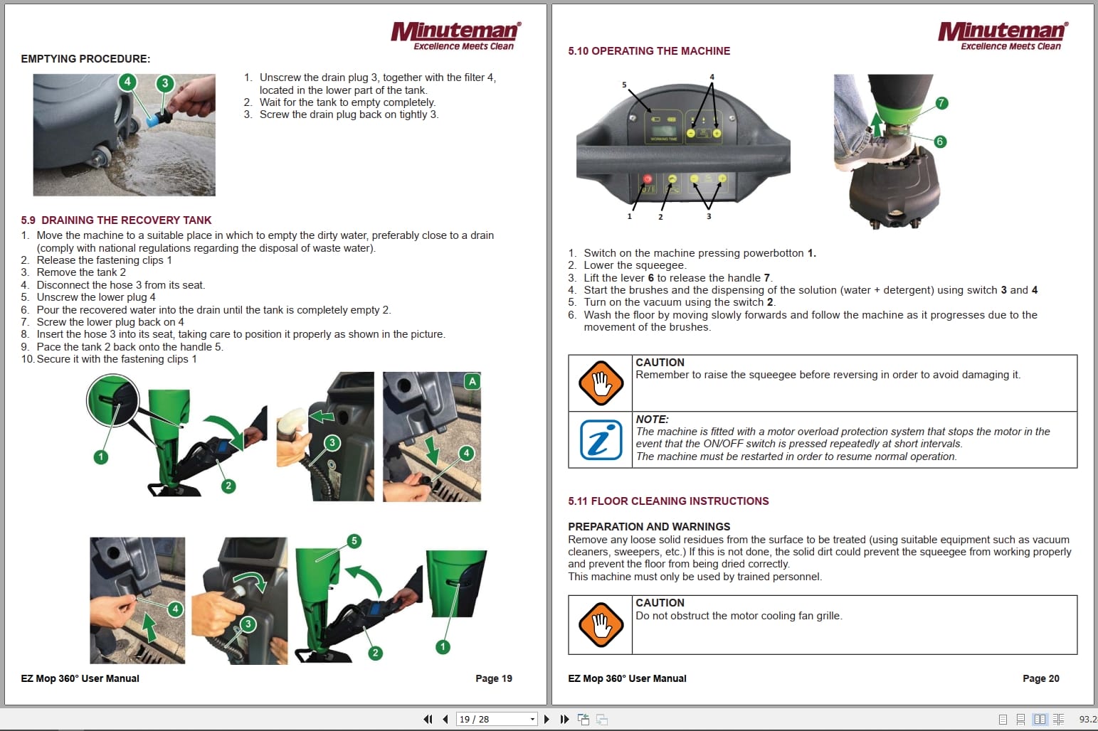 Minuteman Floor Machines EZ Mop 360 User Parts Manual (3)