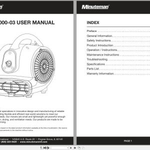 Minuteman Mini Blower C43000 03 AD100 User Manual (1)