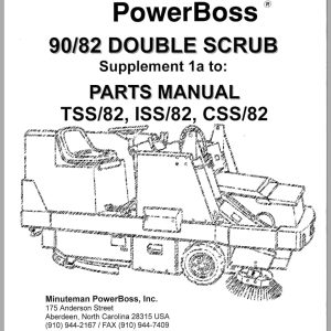 Minuteman PowerBoss Double Scrub 90 82 TSS 82 ISS 82 CSS 82 Parts Manual 3333763 2004 (1)