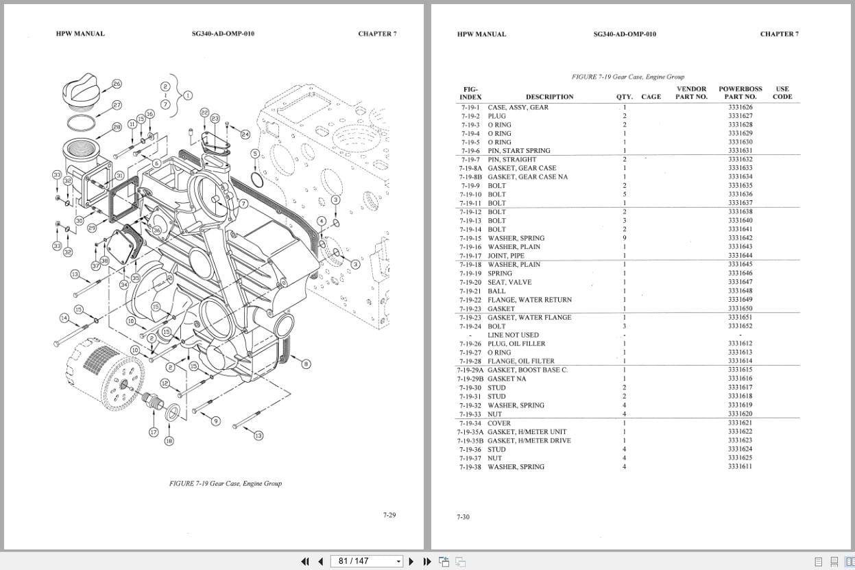 Minuteman PowerBoss High Pressure Washer QRE 3000 Parts Manual (2)