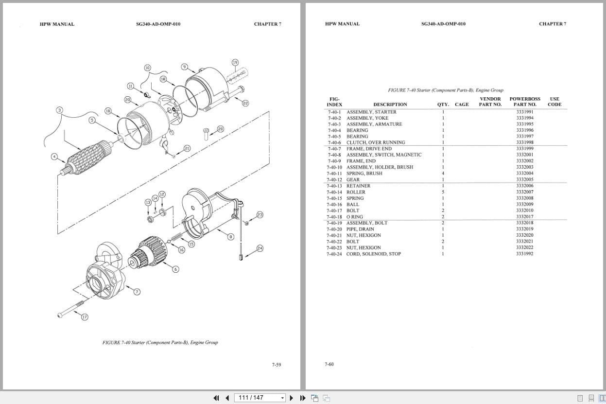 Minuteman PowerBoss High Pressure Washer QRE 3000 Parts Manual (3)