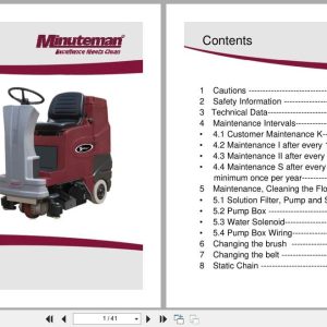 Minuteman Rider Extractor XR28QP Service Manual Wiring Diagram (1)