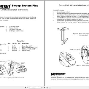 Minuteman Rider Scrubber 3800 Series Operation Service Parts Assembly Manual (1)