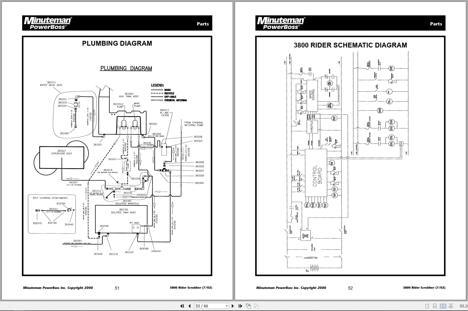 Minuteman Rider Scrubber 3880 Operation Parts Manual And Wiring Diagram