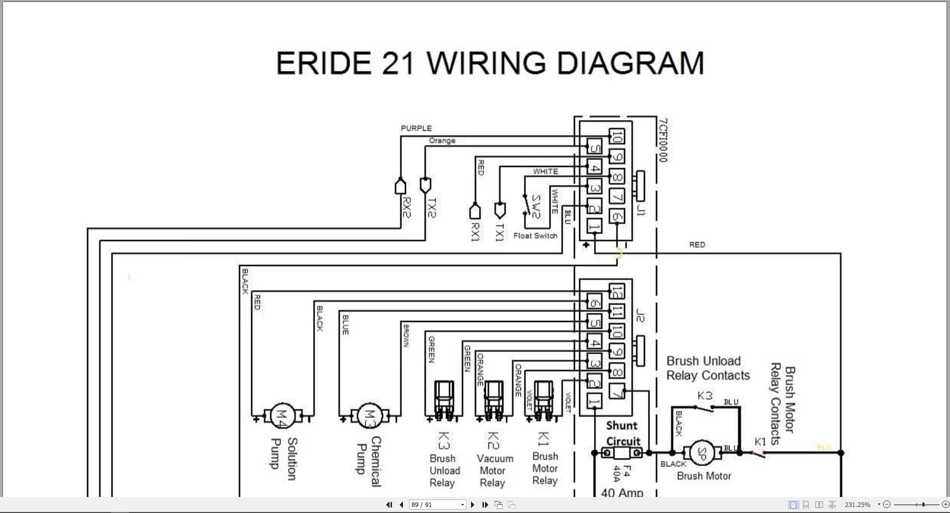 Minuteman Rider Scrubber E Ride 21 Service Parts Manual And Wiring Diagram (3)