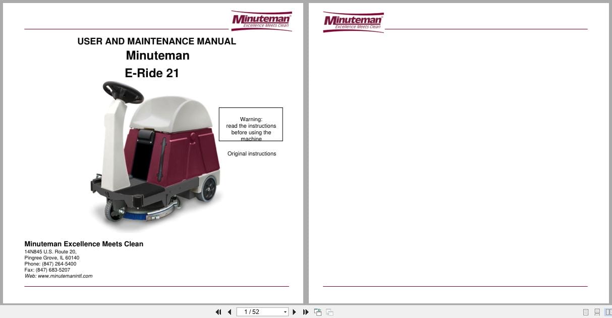 Minuteman Rider Scrubber E Ride 21 User And Maintenance Manual (1)
