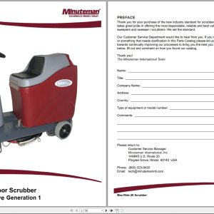Minuteman Rider Scrubber Max Ride 20 Parts Manual And Electrical Wiring Diagram (1)