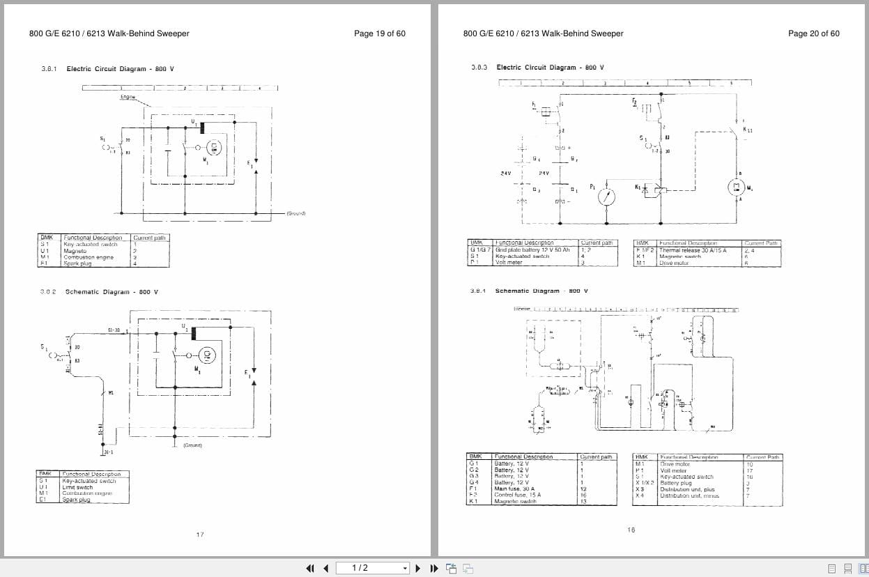 Minuteman Rider Sweeper 800 G E Instructions Parts Manual (1)