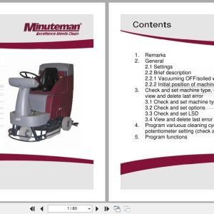 Minuteman Rider Sweeper E Ride 30 Service Manual Wiring Diagram (1)