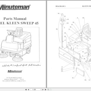 Minuteman Rider Sweeper Kleen Sweep 45 Parts Manual (1)