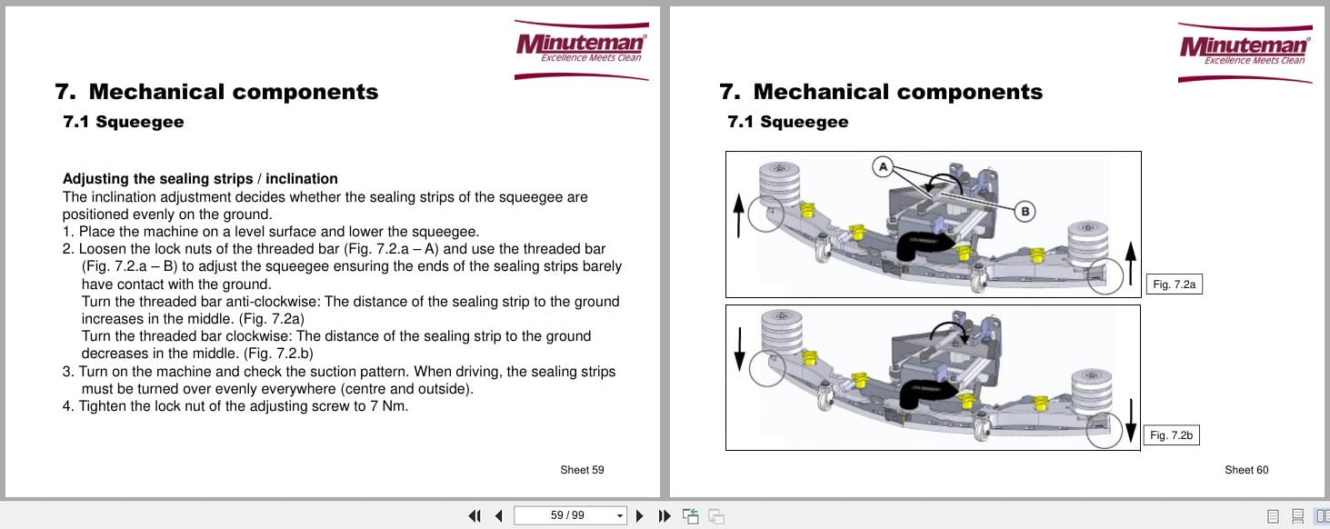 Minuteman Rider Sweeper Scrubmaster B120R Service Manual 2018 (2)