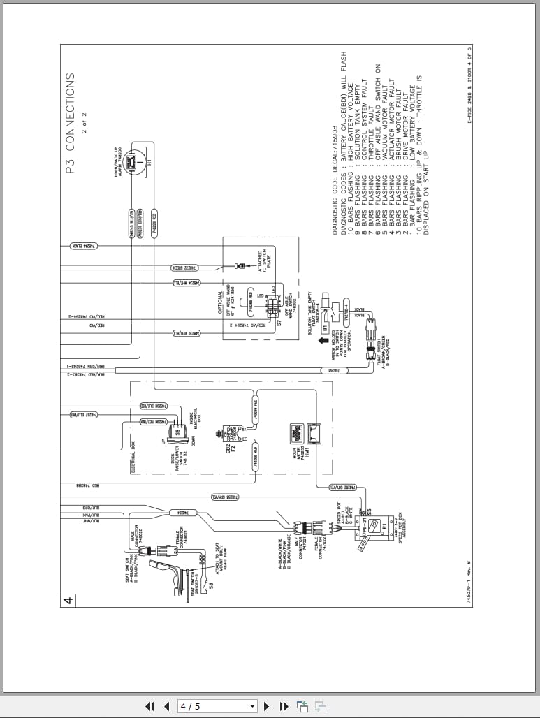 Minuteman Riding Scrubber E Ride 26 Parts Manual And Wiring Diagram (4)