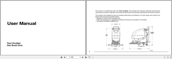 Minuteman Scrubber Disc Brush Drive E20Bdqp Fc E20Bdqpg Fc User Manual 988720Umfc 2009 (1)