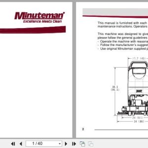 Minuteman Scrubber E20C Traction Drive User Manual 988728UM 2016 (1)