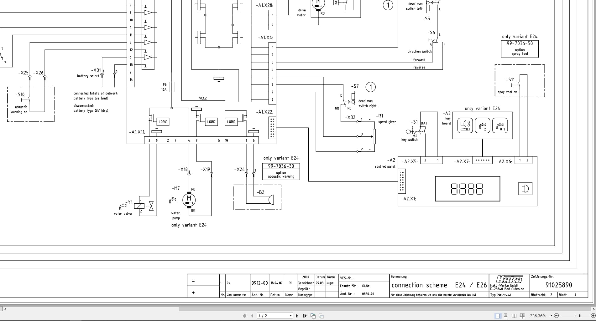 Minuteman Scrubber E24 Parts Manual And Electrical Schematic (4)