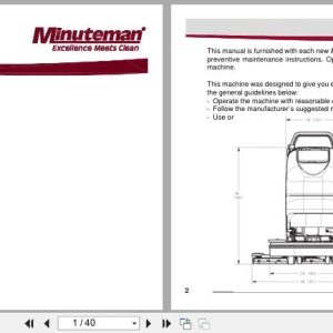Minuteman Scrubber E26ECOS H26ECOS Sport User Manual 988737UMS 2013 (1)