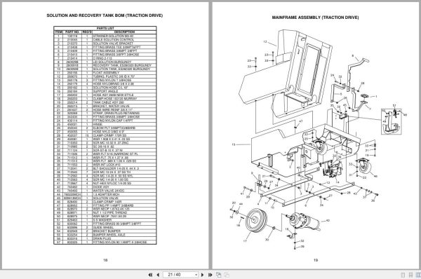 Minuteman Scrubber Es260 P260Tdqp To P260Bdce Operation Service Parts 988021 (3)
