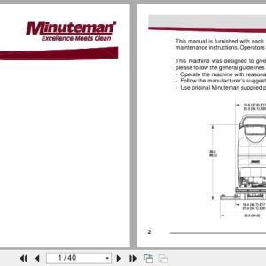 Minuteman Scrubber H20DTD H20DTDCE H20DTDQP H20DTDQPG User Manual 988735UM 2009 (1)