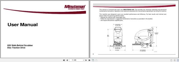 Minuteman Scrubber H20Dtd H20Dtdce H20Dtdqp H20Dtdqpg User Manual 988735Um 2009 (1)